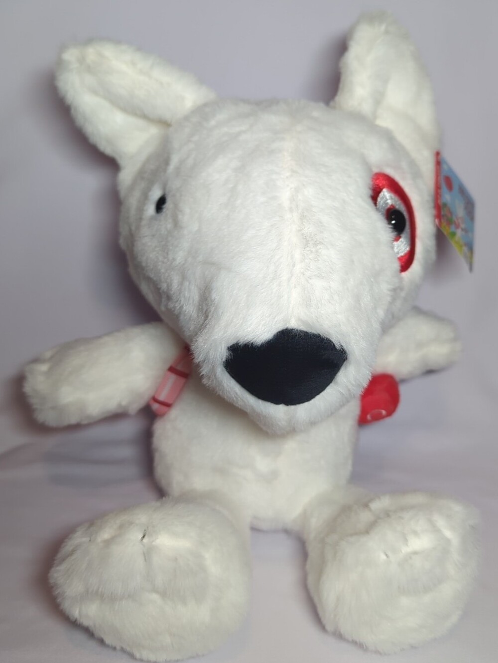 Target 16” Bullseye Plush Stuffed Animal Dog w/ Ladybug & Backpack Toy Ages 3+